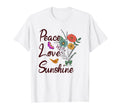 Peace Love Sunshine Sunflowers Hoodie - Casual Everyday Wear Men Women - T-Shirt, Sweatshirt, Hoodie