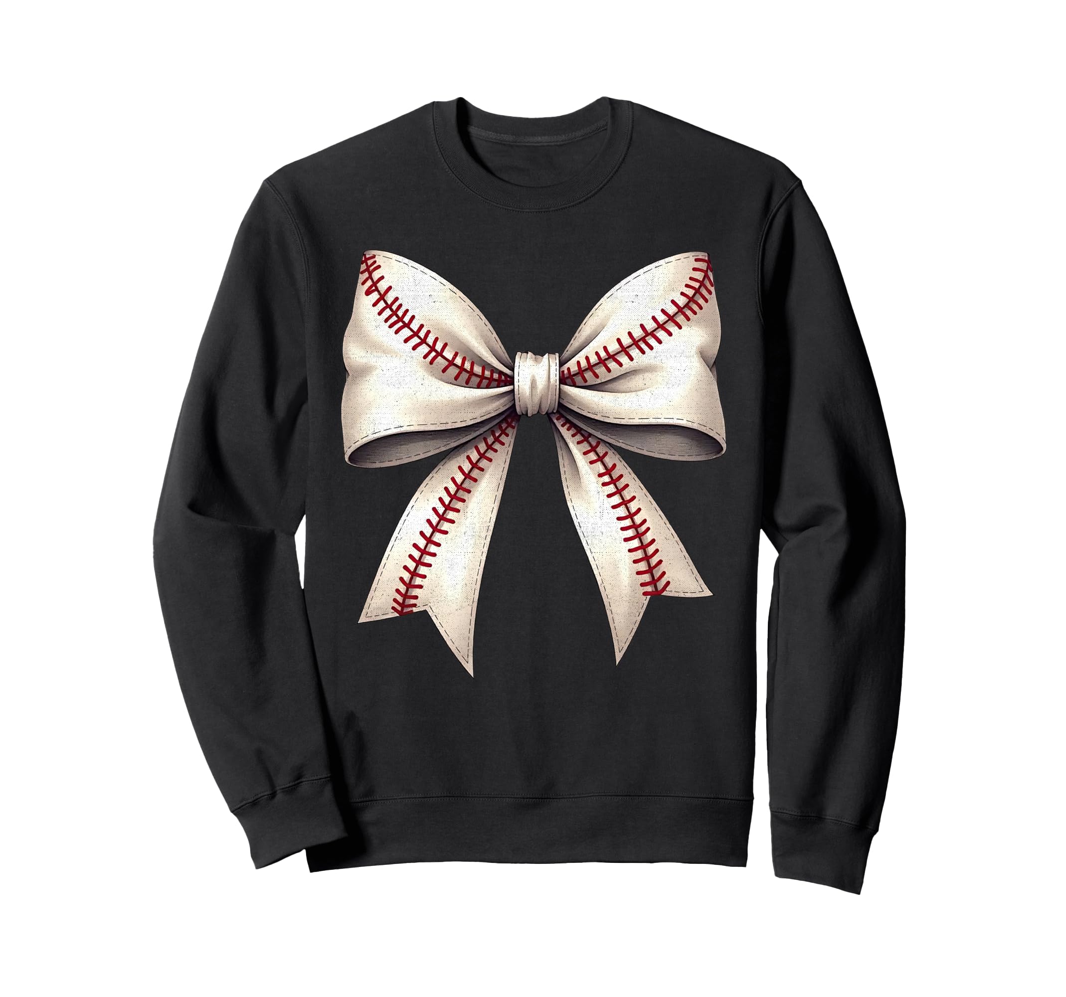 Baseball Bow Baseball Mom Sweatshirt - Novelty Apparel Men Women - T-Shirt, Sweatshirt, Hoodie