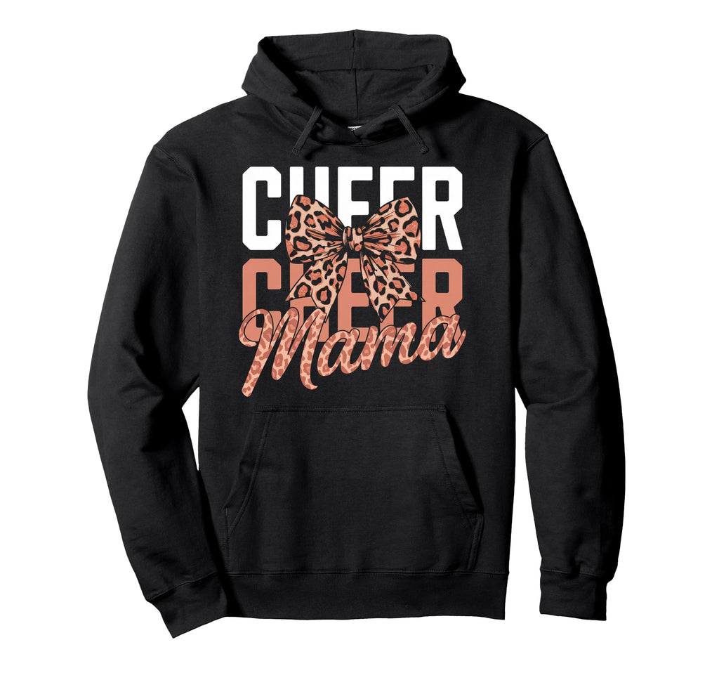 Cheer Mom Mother Bow Cheerleader Game Hoodie - Custom Art Print for Adults - T-Shirt, Sweatshirt, Hoodie