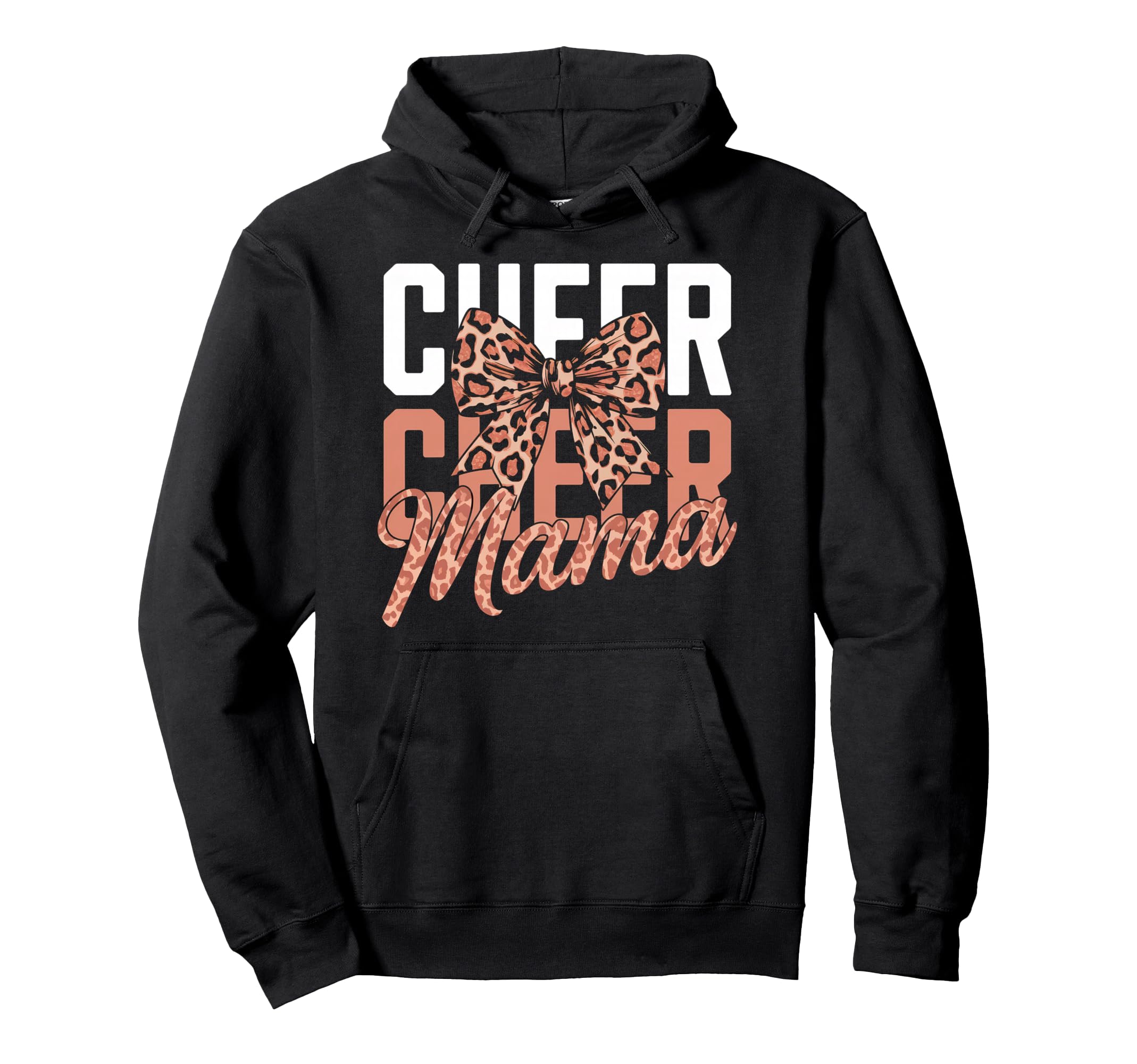 Cheer Mom Mother Bow Cheerleader Game Hoodie - Custom Art Print for Adults - T-Shirt, Sweatshirt, Hoodie
