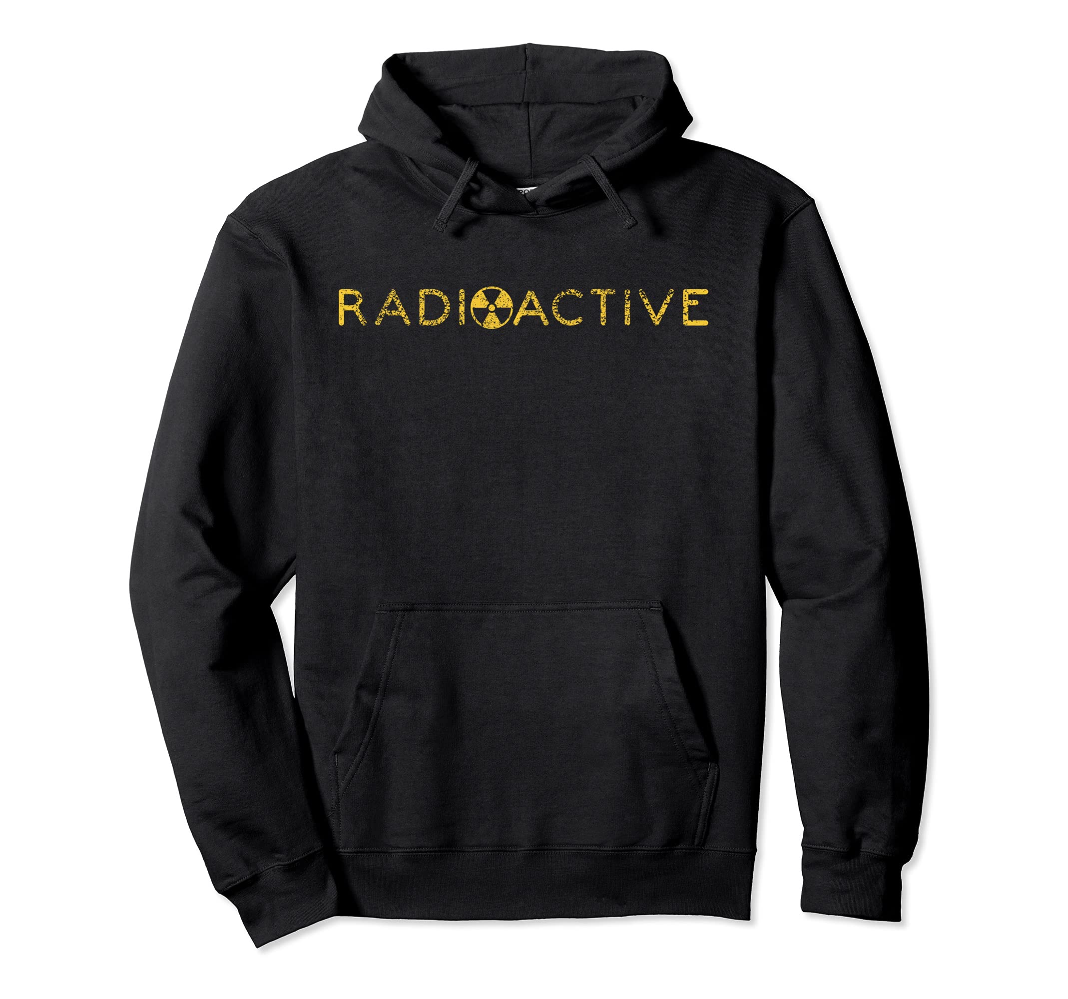 Radioactive Nuclear Distressed Hoodie - Custom Art Print Men Women - T-Shirt, Sweatshirt, Hoodie