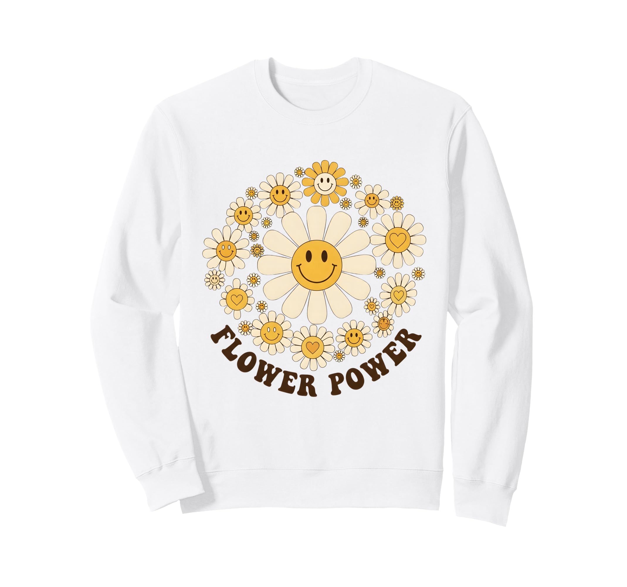 Flower Power Daisy Floral Gifts And Sweatshirt - Trendy Graphic Unisex - T-Shirt, Sweatshirt, Hoodie