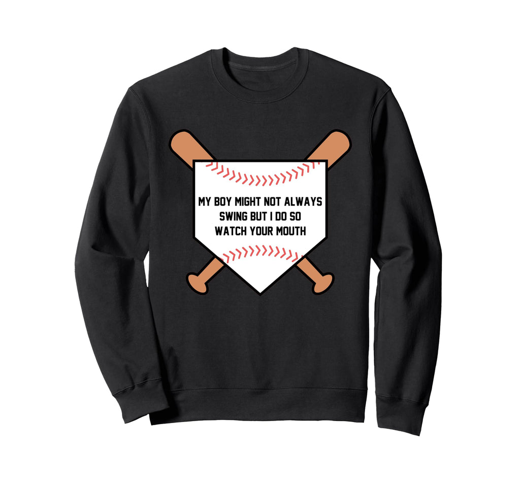 My Might Not Always Swing Funny Sweatshirt - Graphic Print for Adults - T-Shirt, Sweatshirt, Hoodie