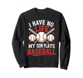 Funny Baseball Parents Son Mom Mother Sweatshirt - Unique Graphic Unisex - T-Shirt, Sweatshirt, Hoodie