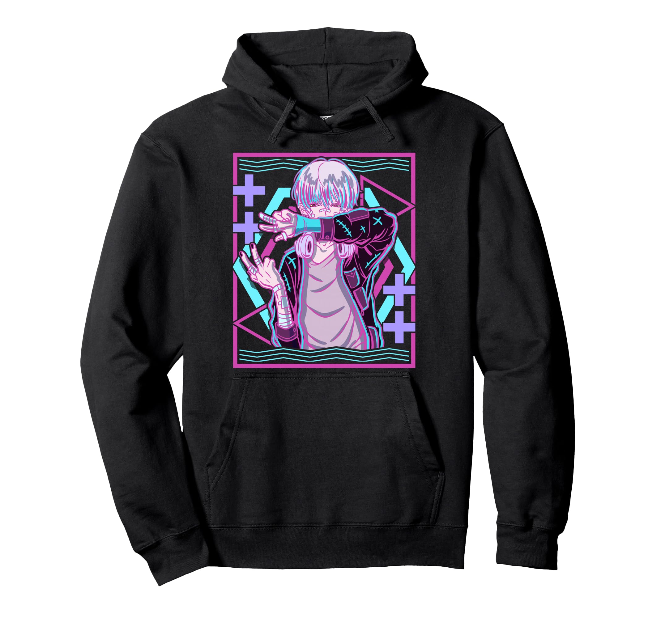 Kawaii Pastel Goth Male Goth Anime Hoodie - Trendy Graphic Unisex - T-Shirt, Sweatshirt, Hoodie