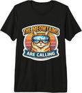 The Meowtains Are Calling Snowboard Ski Merch - Adult & Kids T-Shirts, Sweatshirts & Hoodies apparel design preview 1