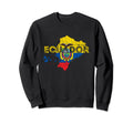 Ecuadorian Map And Flag Souvenir Sweatshirt - Trendy Graphic for Adults - T-Shirt, Sweatshirt, Hoodie