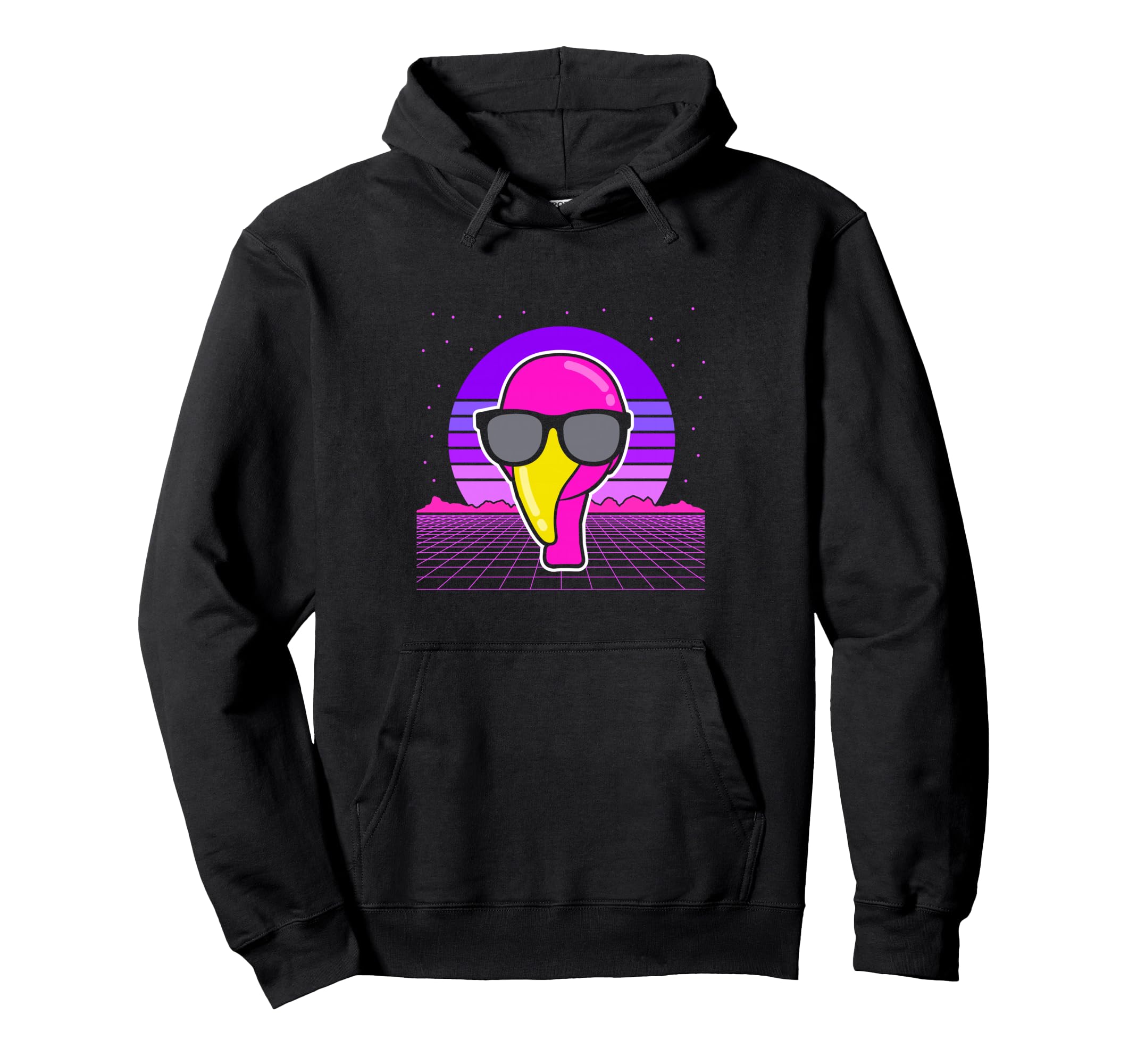 Aesthetic Vaporwave Outfits Flamingo Hoodie - Unique Graphic Unisex - T-Shirt, Sweatshirt, Hoodie