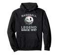 Born 1997 Baseballer Baseball Team Hoodie - Aesthetic Graphic Men Women - T-Shirt, Sweatshirt, Hoodie