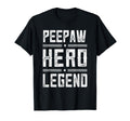 Peepaw Hero Legend Distressed Peepaw T-Shirt - Custom Art Print for Adults - T-Shirt, Sweatshirt, Hoodie