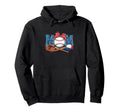 American Baseball Mom Mama Hoodie - Custom Art Print Unisex - T-Shirt, Sweatshirt, Hoodie
