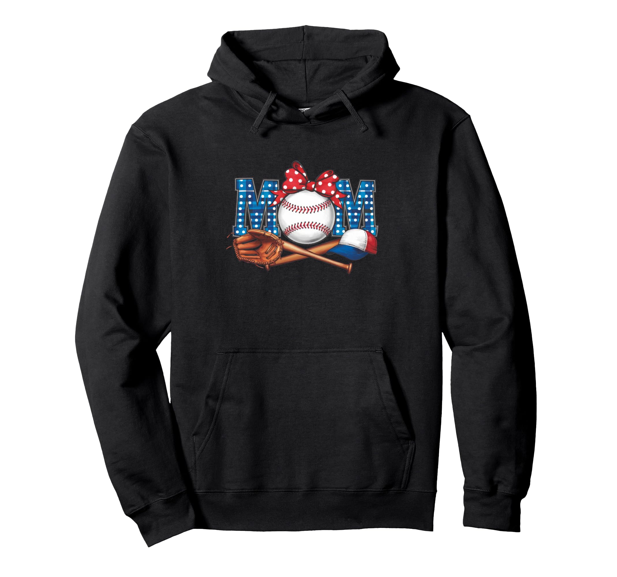 American Baseball Mom Mama Hoodie - Custom Art Print Unisex - T-Shirt, Sweatshirt, Hoodie