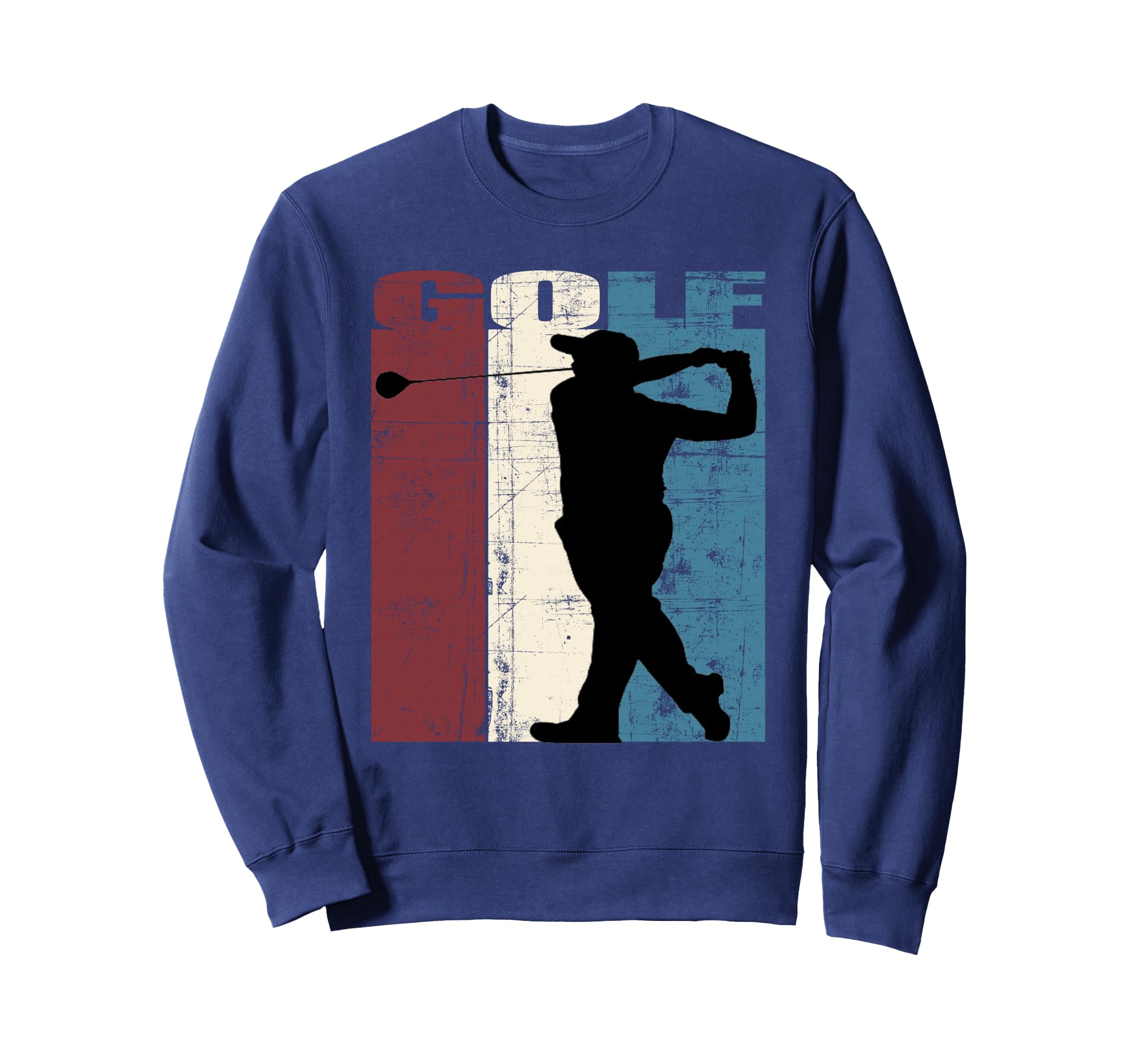 Golf Player Golfer Distressed Sweatshirt - Streetwear Style for Adults - T-Shirt, Sweatshirt, Hoodie