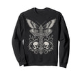 Y2K Grunge Aesthetic Alt Goth Skull Sweatshirt - Graphic Print for Adults - T-Shirt, Sweatshirt, Hoodie