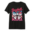 Coquette Bow Baseball Mama Sports T-Shirt - Aesthetic Graphic for Adults - T-Shirt, Sweatshirt, Hoodie