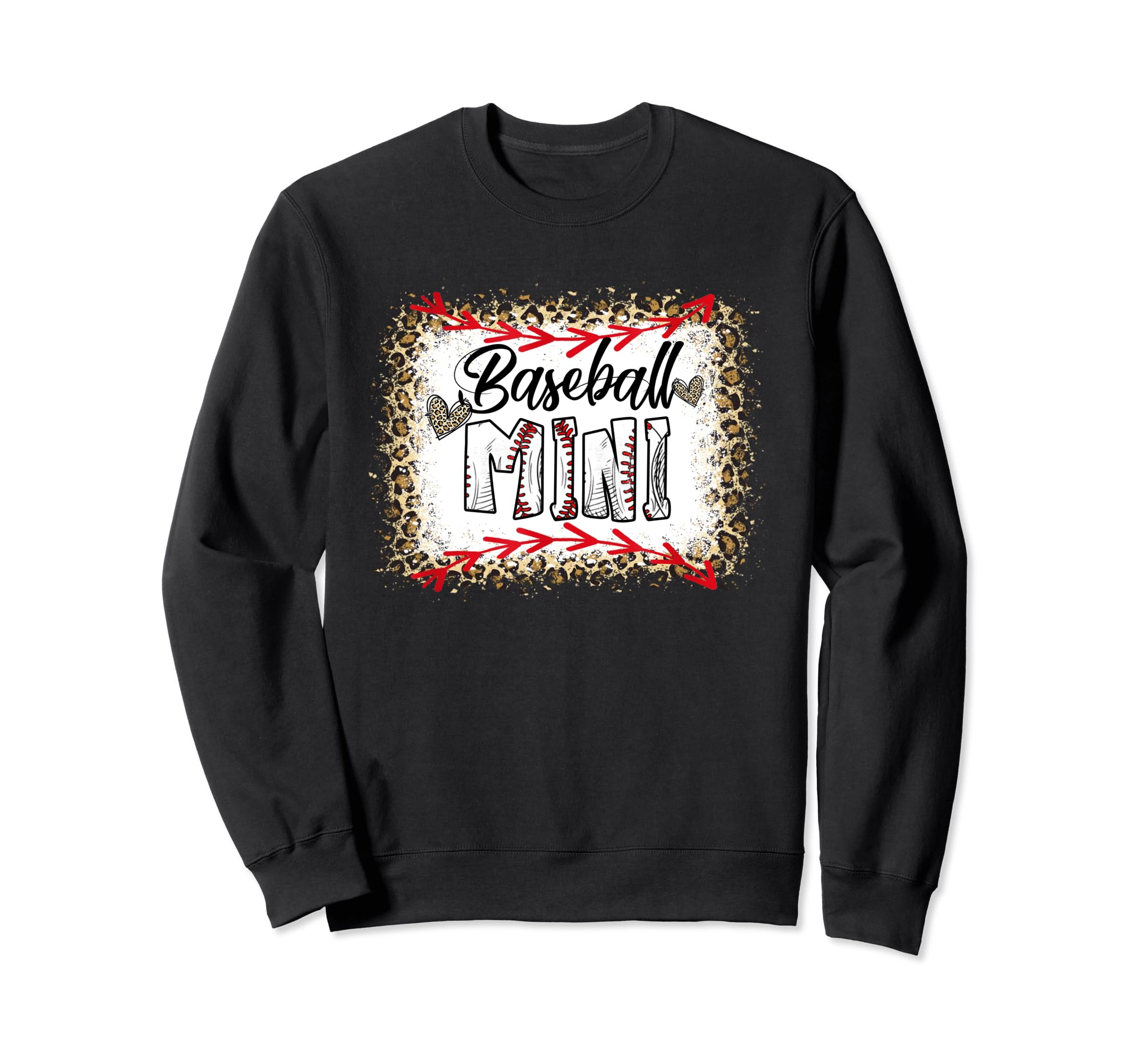 Funny Baseball Mini Leopard Sweatshirt - Fun Novelty Design Unisex - T-Shirt, Sweatshirt, Hoodie