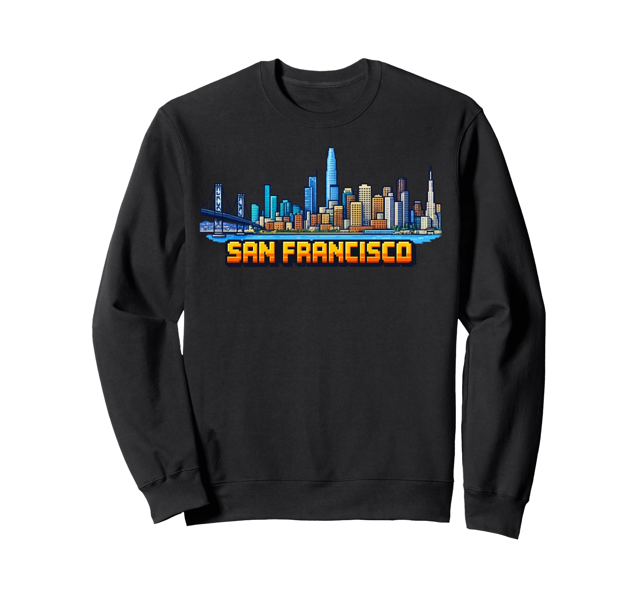 San Francisco 8 Bit Video Arcade Sweatshirt - Casual Everyday Wear Unisex - T-Shirt, Sweatshirt, Hoodie