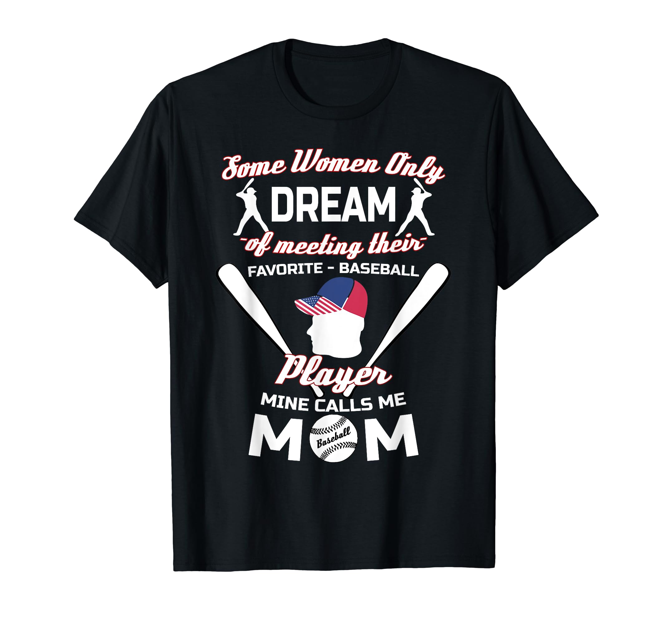 Baseball Mom Favorite Baseball Player T-Shirt - Custom Art Print Men Women - T-Shirt, Sweatshirt, Hoodie