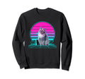 Sunset Siberian Cat Sweatshirt - Aesthetic Graphic Unisex - T-Shirt, Sweatshirt, Hoodie