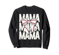 Baseball Mama Coquette Bow Sports Sweatshirt - Unique Graphic Men Women - T-Shirt, Sweatshirt, Hoodie