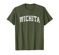 Wichita Kansas Ks Varsity Sports Text T-Shirt - Custom Art Print Unisex - T-Shirt, Sweatshirt, Hoodie