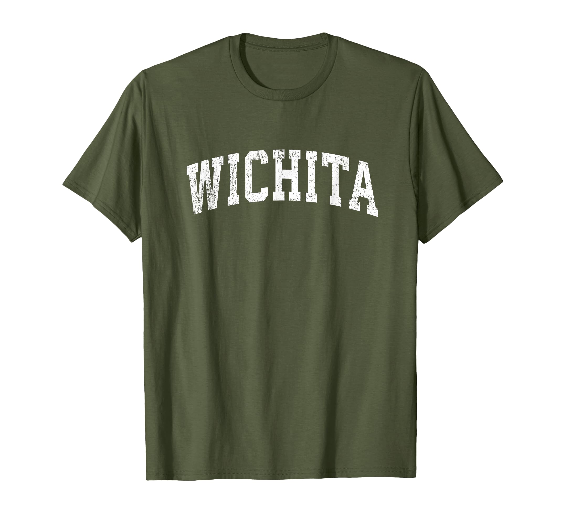Wichita Kansas Ks Varsity Sports Text T-Shirt - Custom Art Print Unisex - T-Shirt, Sweatshirt, Hoodie