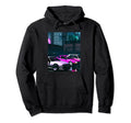 Vaporwave Car Synthwave City Hoodie - Casual Everyday Wear Men Women - T-Shirt, Sweatshirt, Hoodie