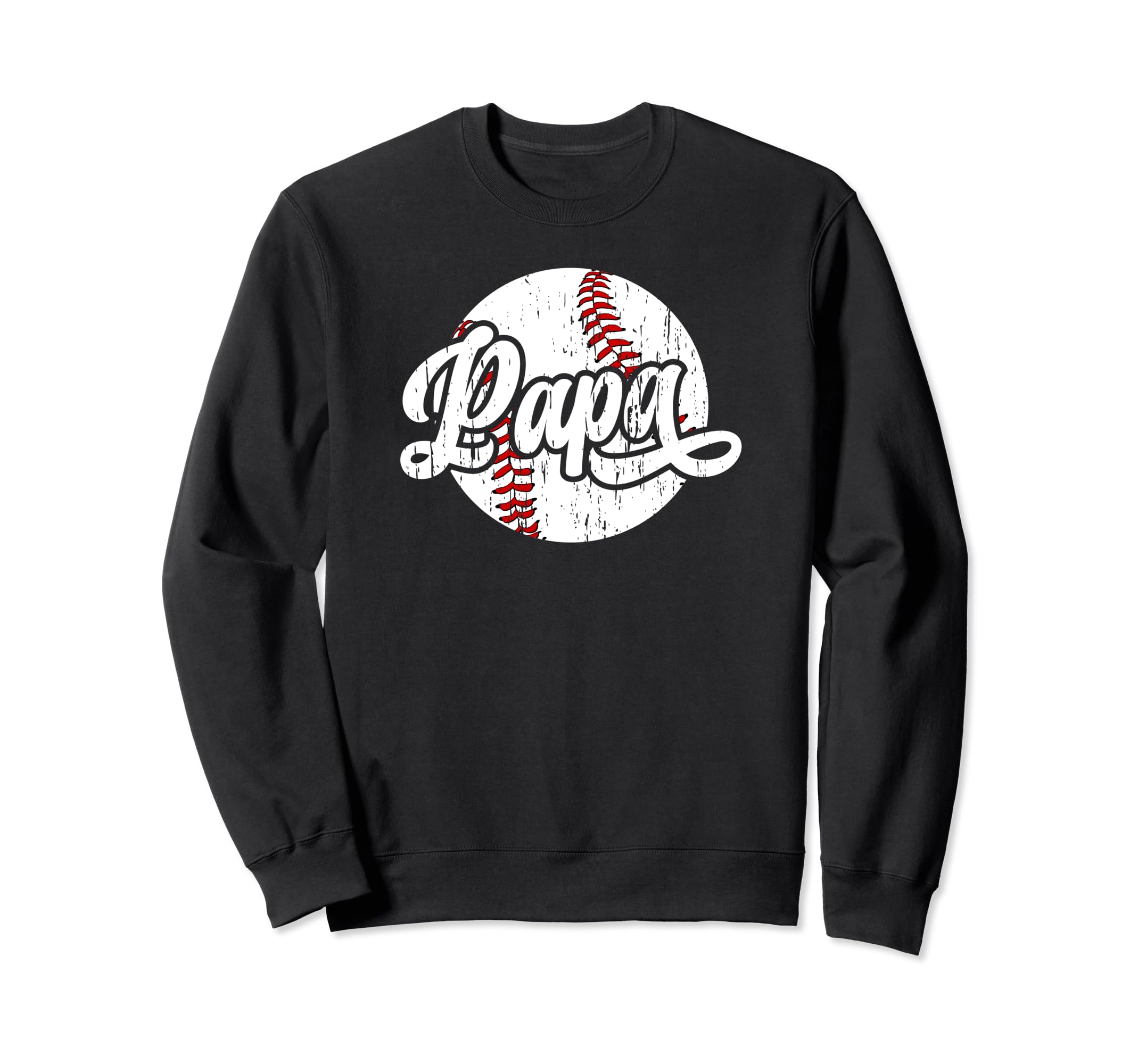 Papa Proud Baseball Papa Baseball Sweatshirt - Aesthetic Graphic Unisex - T-Shirt, Sweatshirt, Hoodie