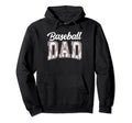 Baseball Dad Baseball Daddy Funny Hoodie - Minimalist Print Men Women - T-Shirt, Sweatshirt, Hoodie