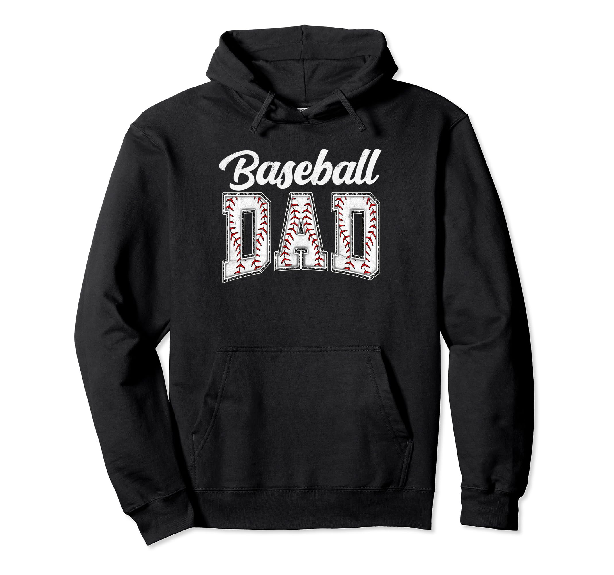 Baseball Dad Baseball Daddy Funny Hoodie - Minimalist Print Men Women - T-Shirt, Sweatshirt, Hoodie