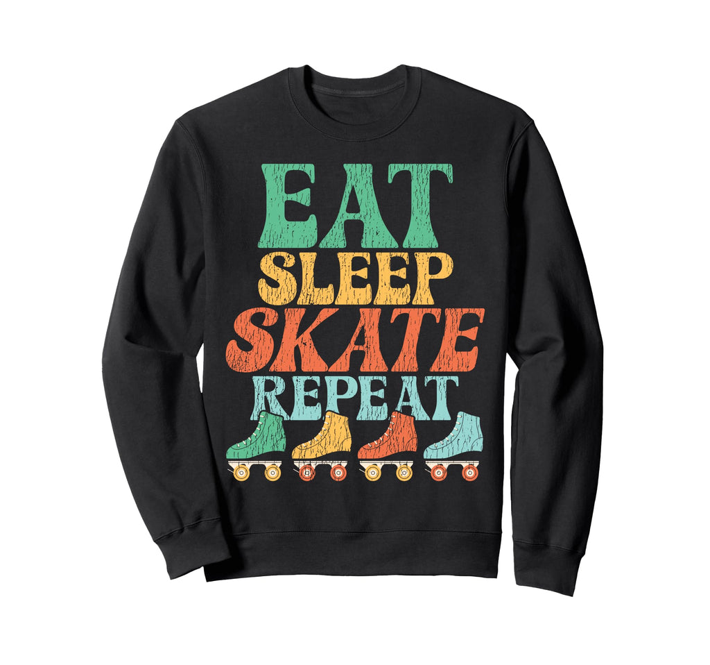 Roller Skating Skate 1970S Eat Sweatshirt - Custom Art Print for Adults - T-Shirt, Sweatshirt, Hoodie