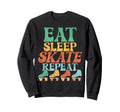 Roller Skating Skate 1970S Eat Sweatshirt - Custom Art Print for Adults - T-Shirt, Sweatshirt, Hoodie