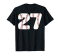 Baseball Number 27 Baseball Birthday T-Shirt - Streetwear Style Men Women - T-Shirt, Sweatshirt, Hoodie