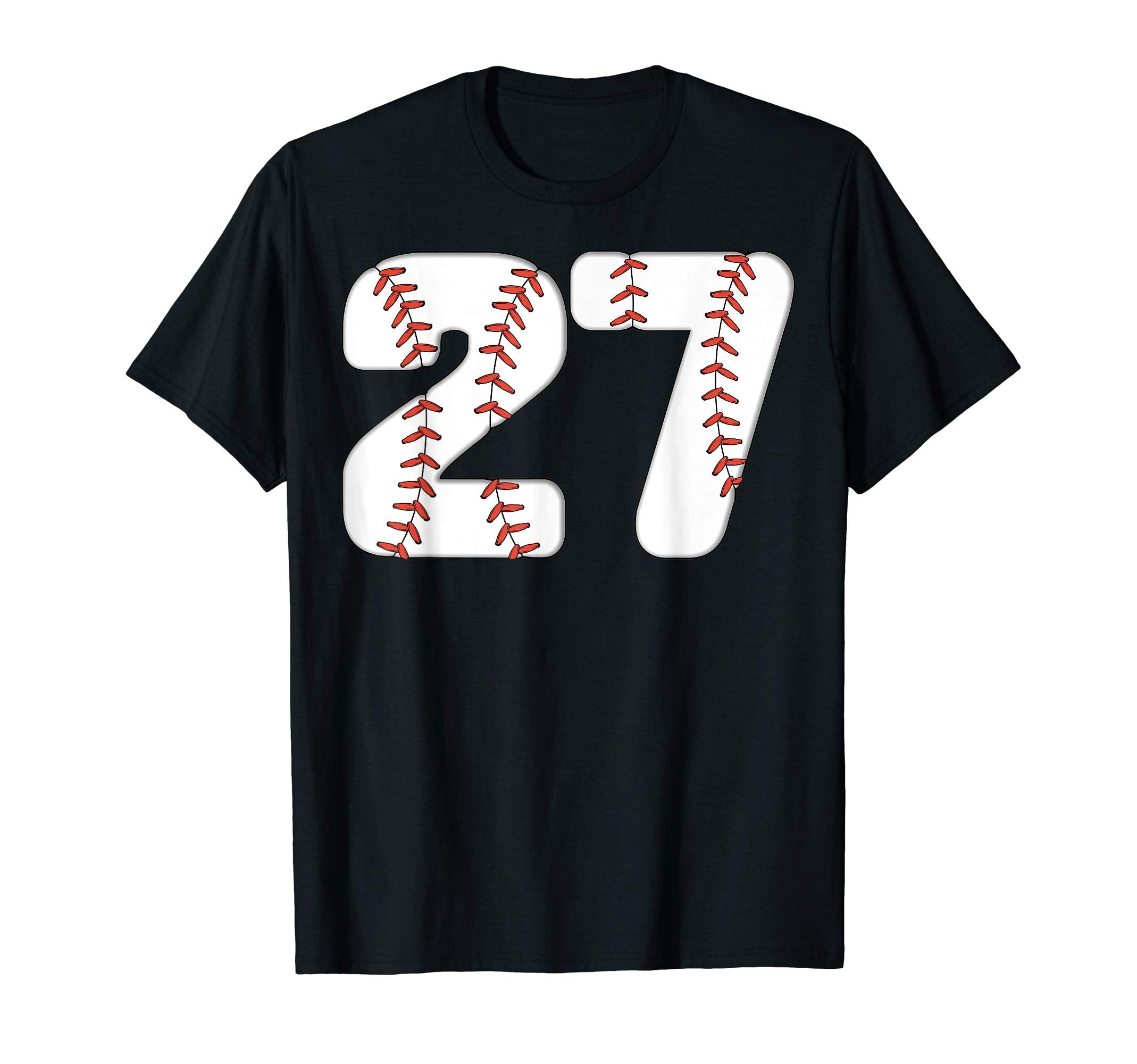 Baseball Number 27 Baseball Birthday T-Shirt - Streetwear Style Men Women - T-Shirt, Sweatshirt, Hoodie