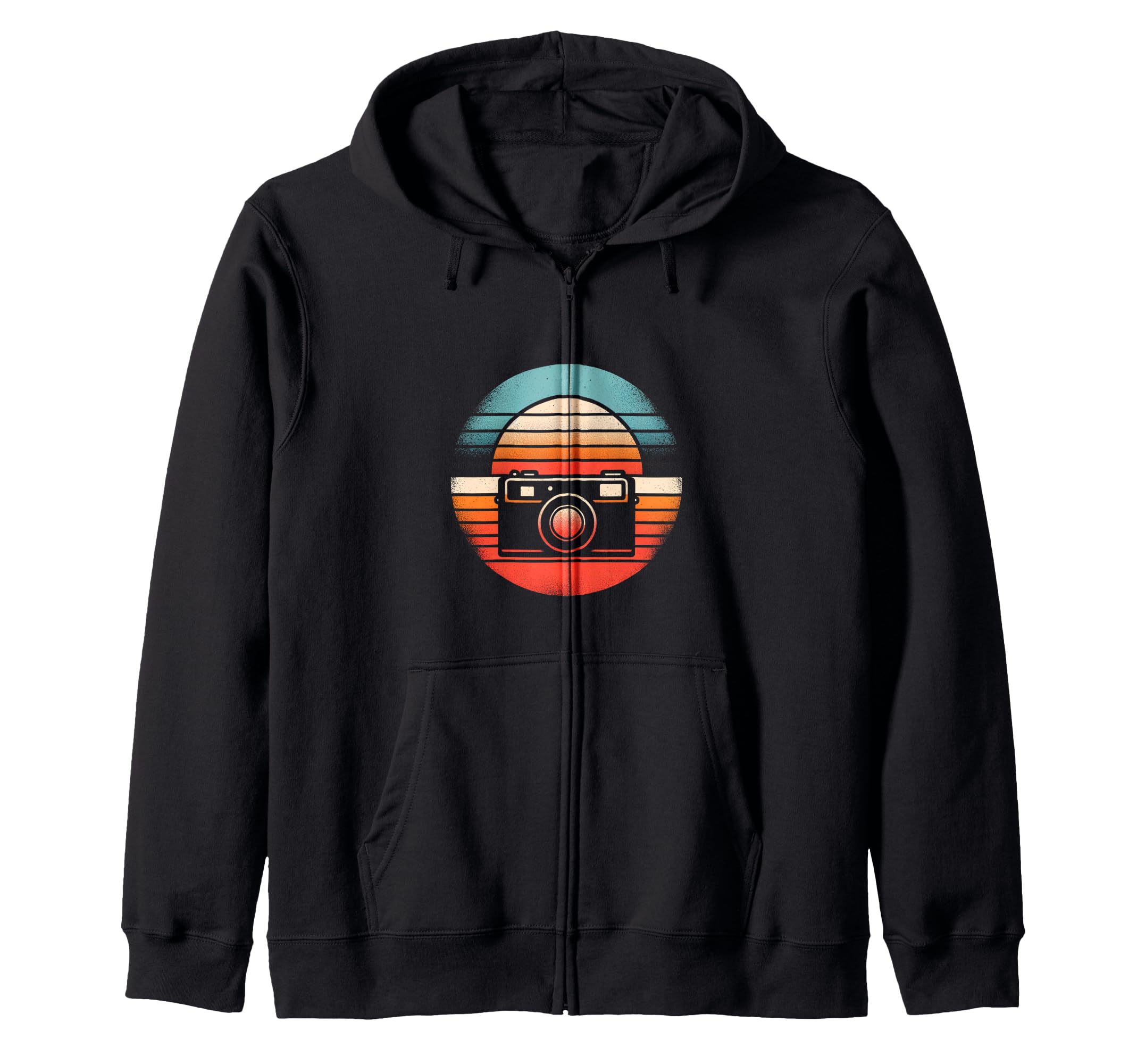 Camera Sunset Sweatshirt - Minimalist Print for Adults - T-Shirt, Sweatshirt, Hoodie