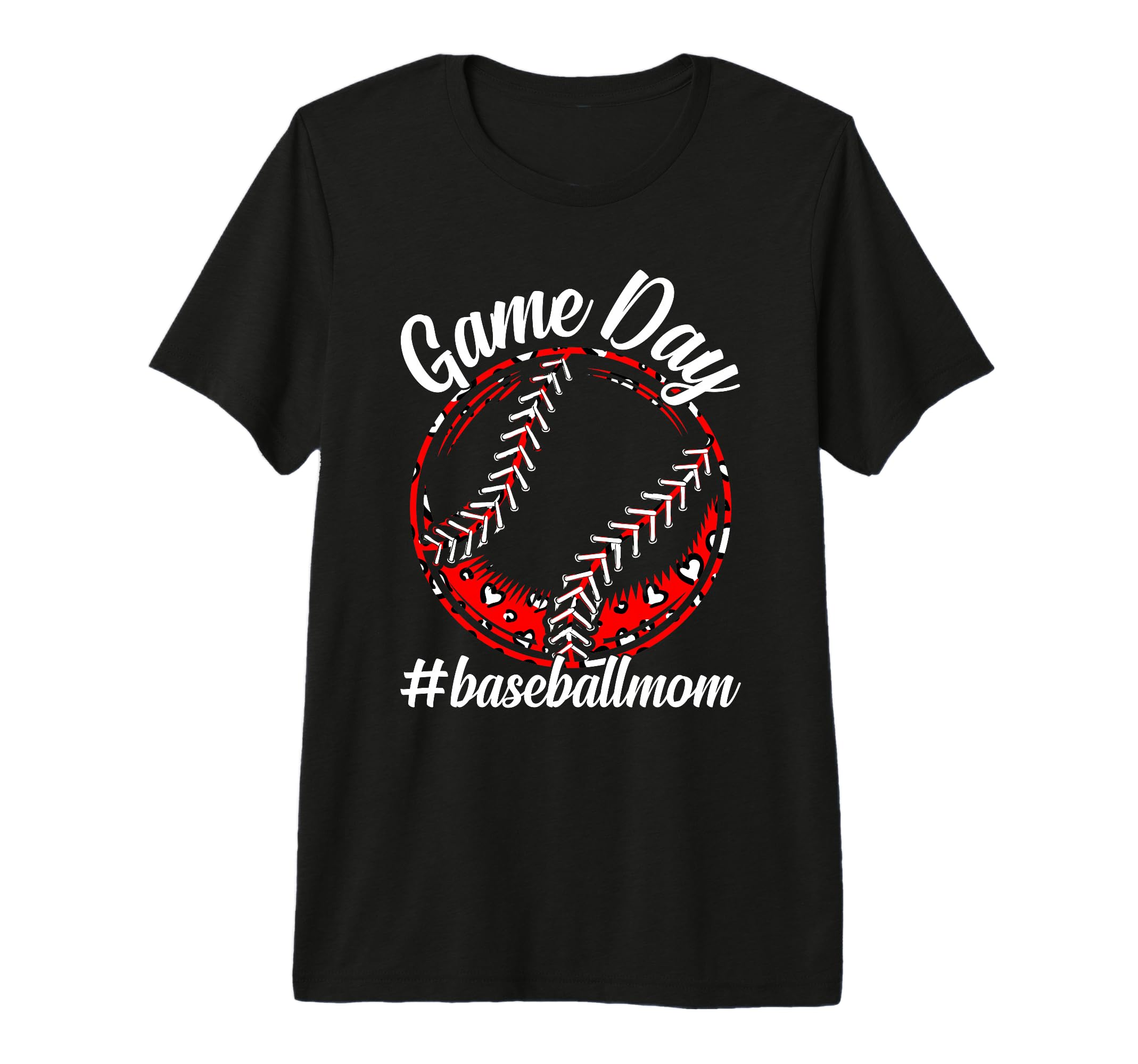Leopard Baseball Funny Softball Mothers T-Shirt - Graphic Print Men Women - T-Shirt, Sweatshirt, Hoodie