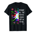 Imagine Peace Groovy Hippie Colorful T-Shirt - Streetwear Style for Adults - T-Shirt, Sweatshirt, Hoodie