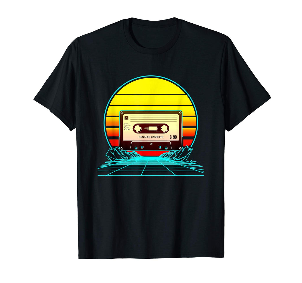 Sunset Cassette Tape T-Shirt - Minimalist Print Men Women - T-Shirt, Sweatshirt, Hoodie