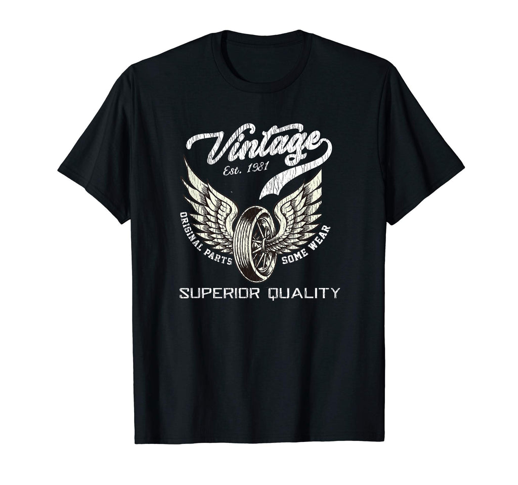 Motorcycle Tire Wings Distressed T-Shirt - Streetwear Style Men Women - T-Shirt, Sweatshirt, Hoodie