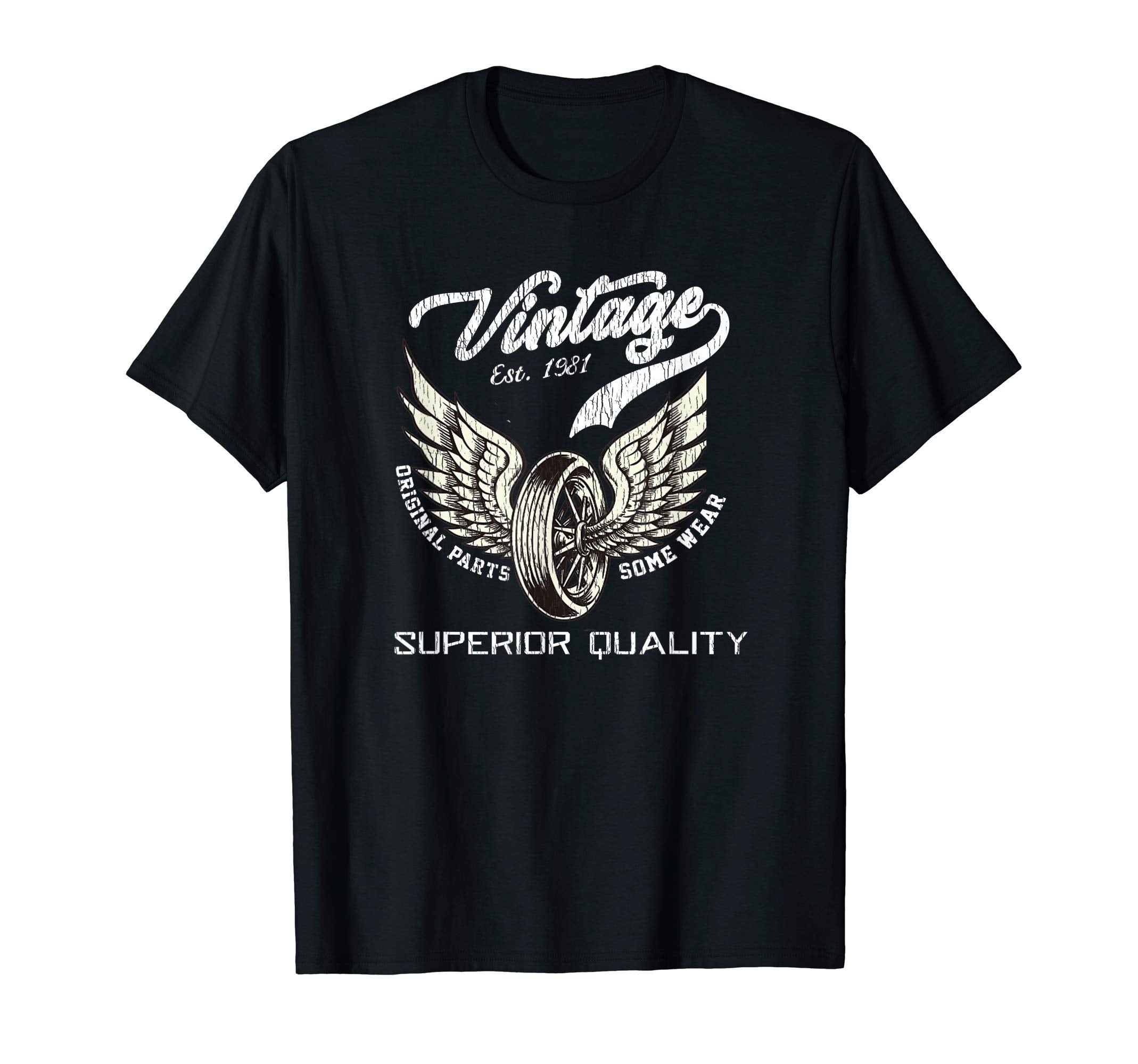 Motorcycle Tire Wings Distressed T-Shirt - Streetwear Style Men Women - T-Shirt, Sweatshirt, Hoodie