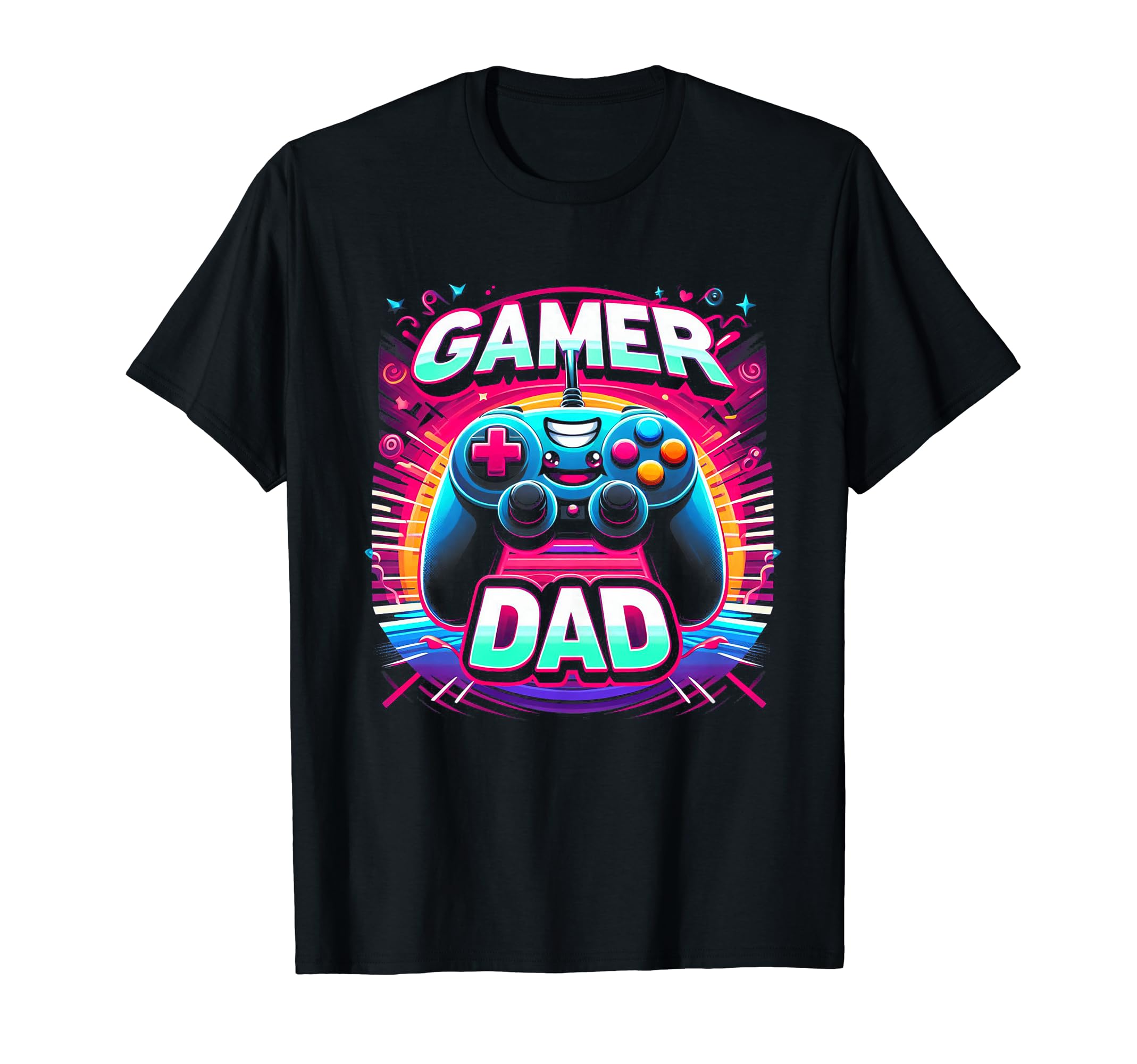 Gamer Dad Game Controller Gaming T-Shirt - Novelty Apparel for Adults - T-Shirt, Sweatshirt, Hoodie