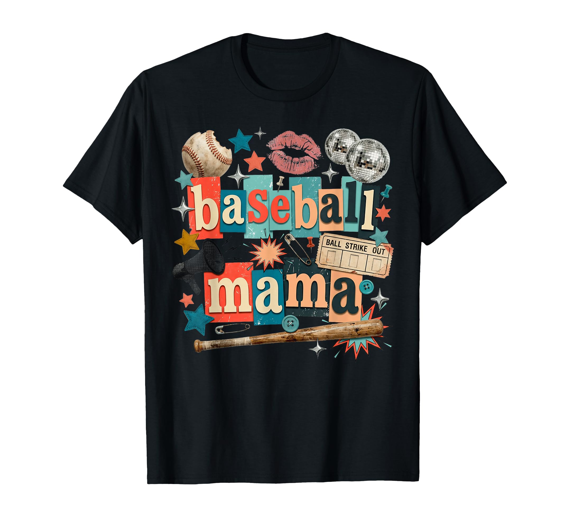 Baseball Mama Gameday Mom Sports T-Shirt - Aesthetic Graphic Men Women - T-Shirt, Sweatshirt, Hoodie