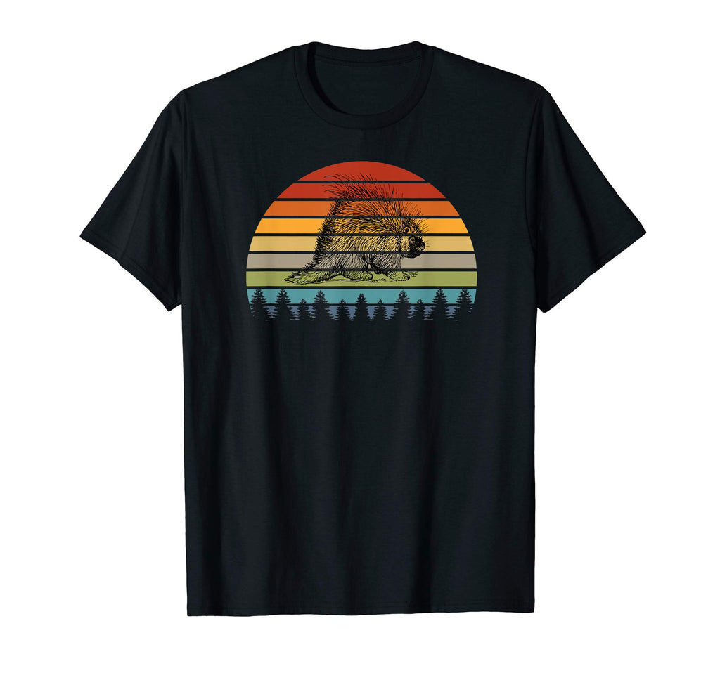 Sunset Porcupine Silhouette T-Shirt - Unique Graphic Men Women - T-Shirt, Sweatshirt, Hoodie