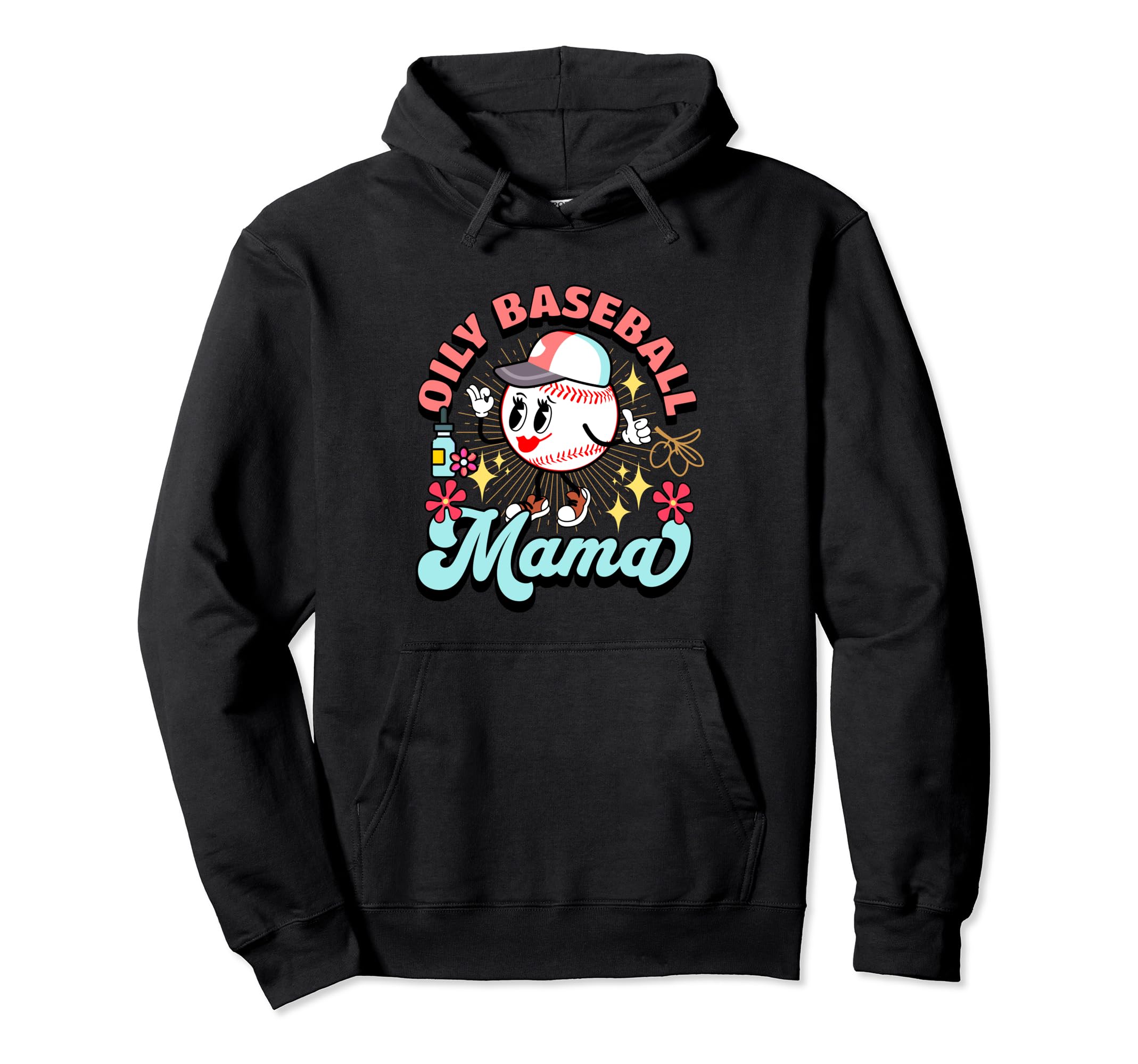 Oily Baseball Mom Meme Oils Game Day Hoodie - Trendy Graphic for Adults - T-Shirt, Sweatshirt, Hoodie