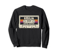 Emilia First Name Cassette Tape Sweatshirt - Unique Graphic Men Women - T-Shirt, Sweatshirt, Hoodie