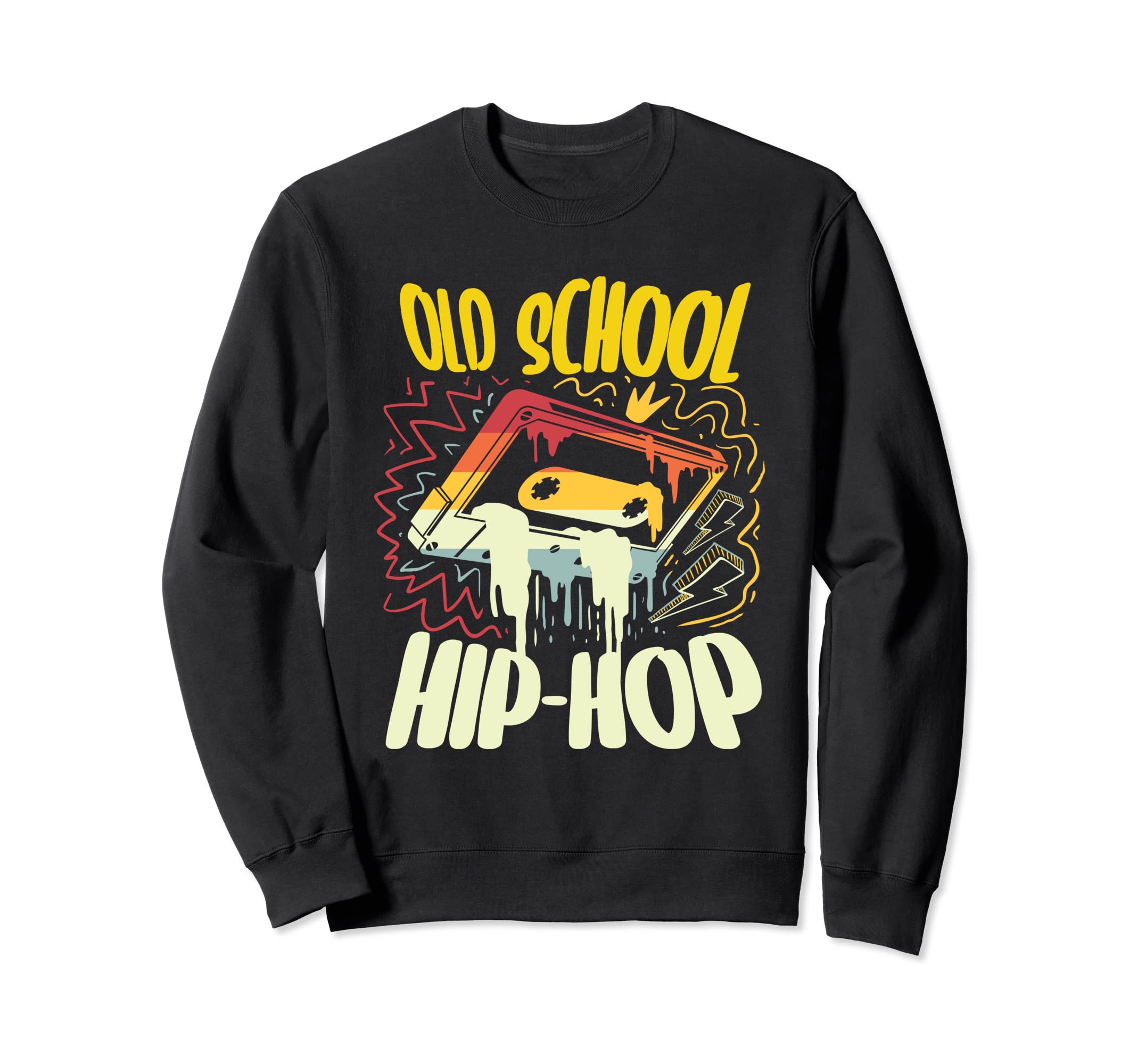 1980S Old School Hip Hop Lover Sweatshirt - Custom Art Print for Adults - T-Shirt, Sweatshirt, Hoodie