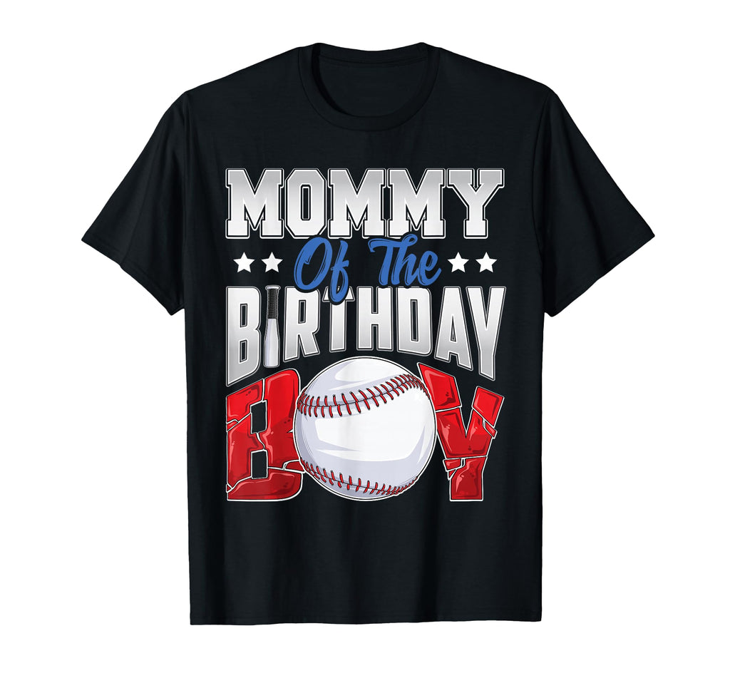 Mommy Baseball Birthday Family T-Shirt - Custom Art Print for Adults - T-Shirt, Sweatshirt, Hoodie