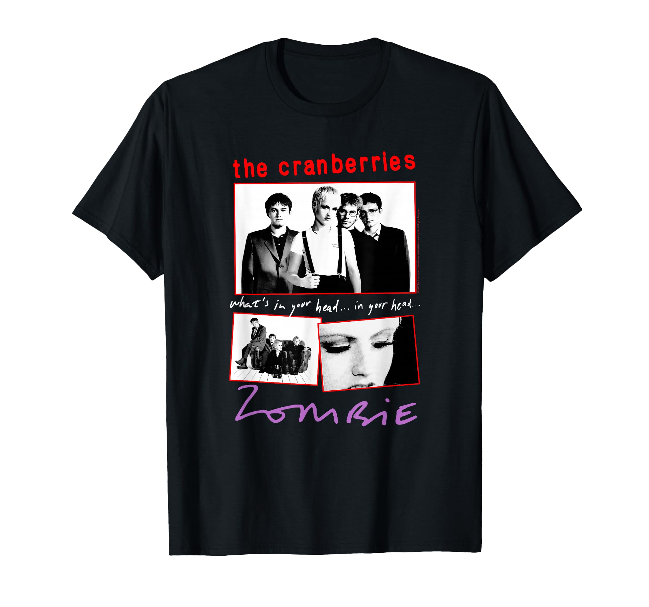 Cranberries Zombie Collage Band T-Shirt - Trendy Graphic for Adults - T-Shirt, Sweatshirt, Hoodie