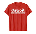 Detroit Three Stripe Weathered T-Shirt - Streetwear Style Men Women - T-Shirt, Sweatshirt, Hoodie