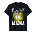 Baseball Mama Leopard Mom Baseball Mothers T-Shirt - Graphic Print Unisex - T-Shirt, Sweatshirt, Hoodie